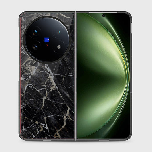 Vivo X Fold 5 - Black Marble Series - HQ Ultra Shine Durable Shatterproof Case