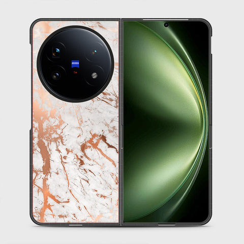 Vivo X Fold 5 - White Marble Series 2 - HQ Ultra Shine Durable Shatterproof Case