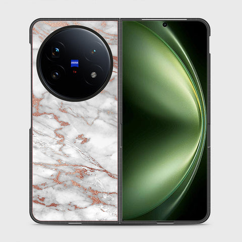 Vivo X Fold 5 - White Marble Series 2 - HQ Ultra Shine Durable Shatterproof Case