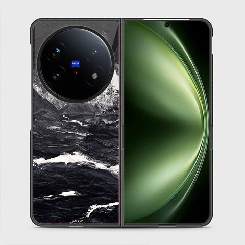 Vivo X Fold 5 - Black Marble Series - HQ Ultra Shine Durable Shatterproof Case