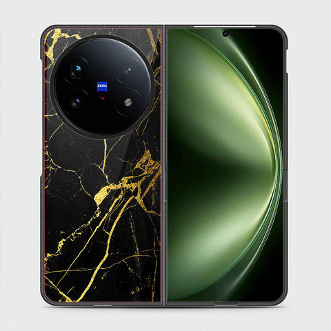 Vivo X Fold 5 - Black Marble Series - HQ Ultra Shine Durable Shatterproof Case