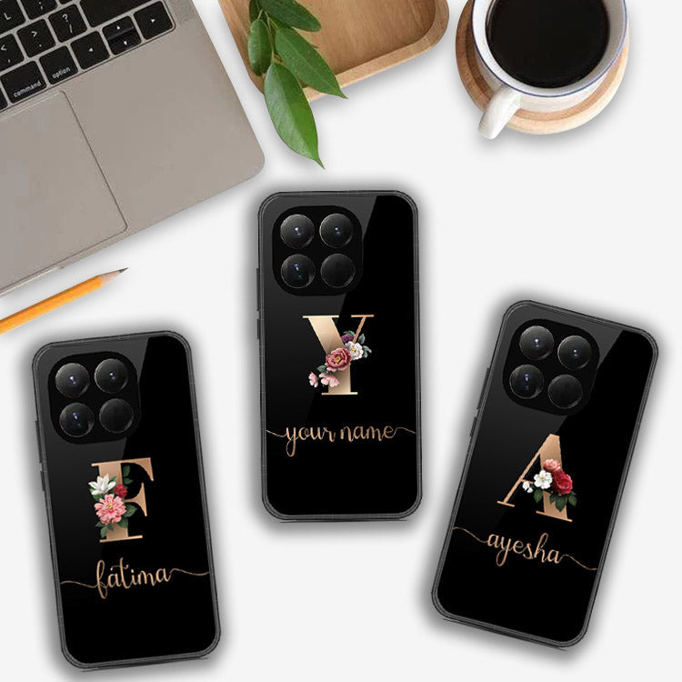 Xiaomi 15T - Personalized Alphabet Series - HQ Ultra Shine Premium Infinity Glass Soft Silicon Borders Case