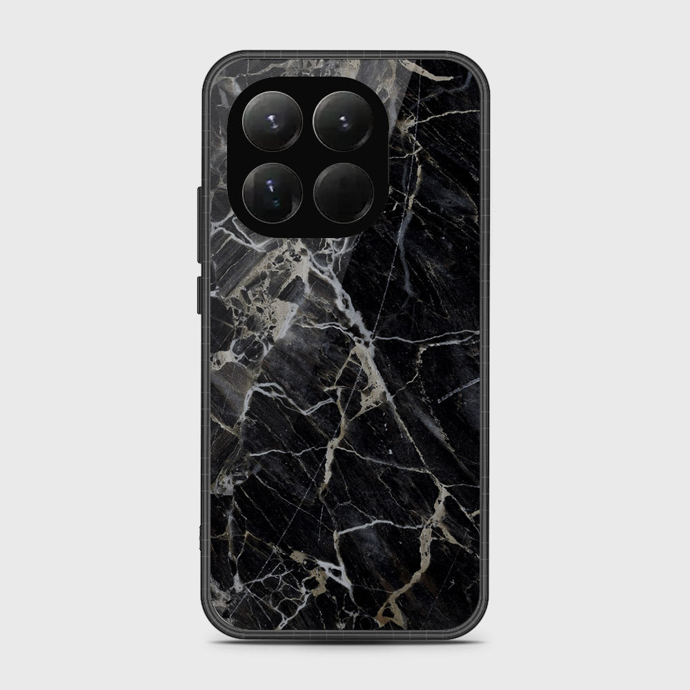 Xiaomi 15T - Black Marble Series - HQ Ultra Shine Premium Infinity Glass Soft Silicon Borders Case