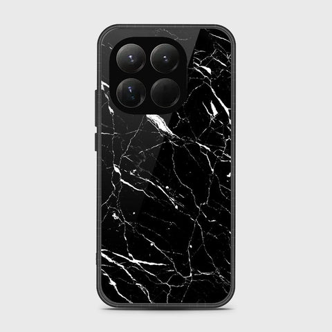 Xiaomi 15T - Black Marble Series - HQ Ultra Shine Premium Infinity Glass Soft Silicon Borders Case