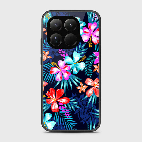 Xiaomi 15T - Floral Series - HQ Ultra Shine Premium Infinity Glass Soft Silicon Borders Case
