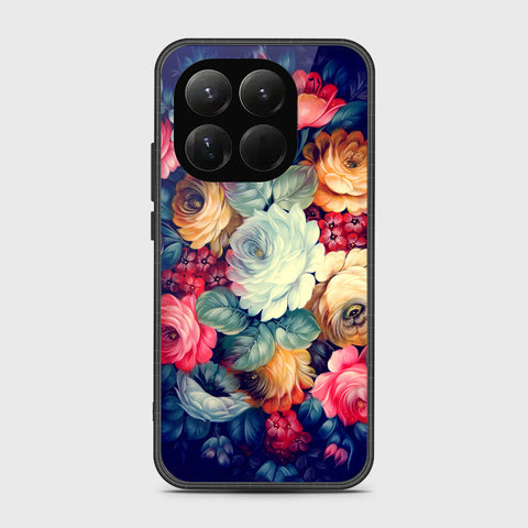 Xiaomi 15T - Floral Series 2 - HQ Ultra Shine Premium Infinity Glass Soft Silicon Borders Case