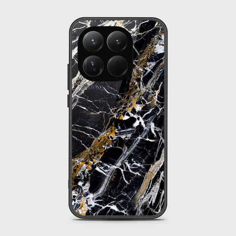 Xiaomi 15T - Black Marble Series - HQ Ultra Shine Premium Infinity Glass Soft Silicon Borders Case