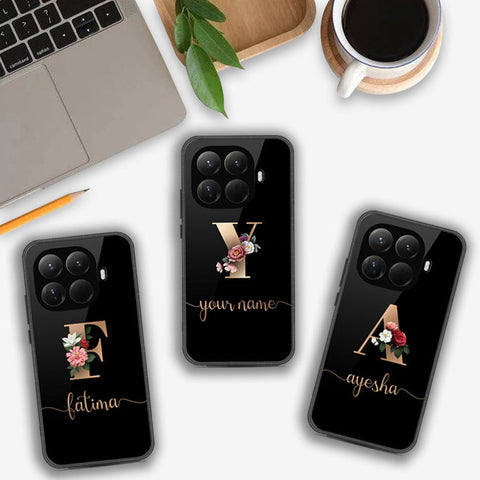 Xiaomi 15T Pro - Personalized Alphabet Series - HQ Ultra Shine Premium Infinity Glass Soft Silicon Borders Case