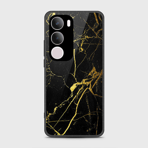 Vivo Y19s Pro - Black Marble Series - HQ Premium Shine Durable Shatterproof Case