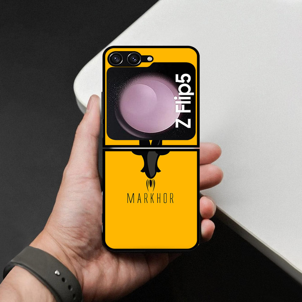 Samsung Galaxy Z Flip 7 FE Cover - Markhor Series - HQ Premium Shine Durable Shatterproof Case