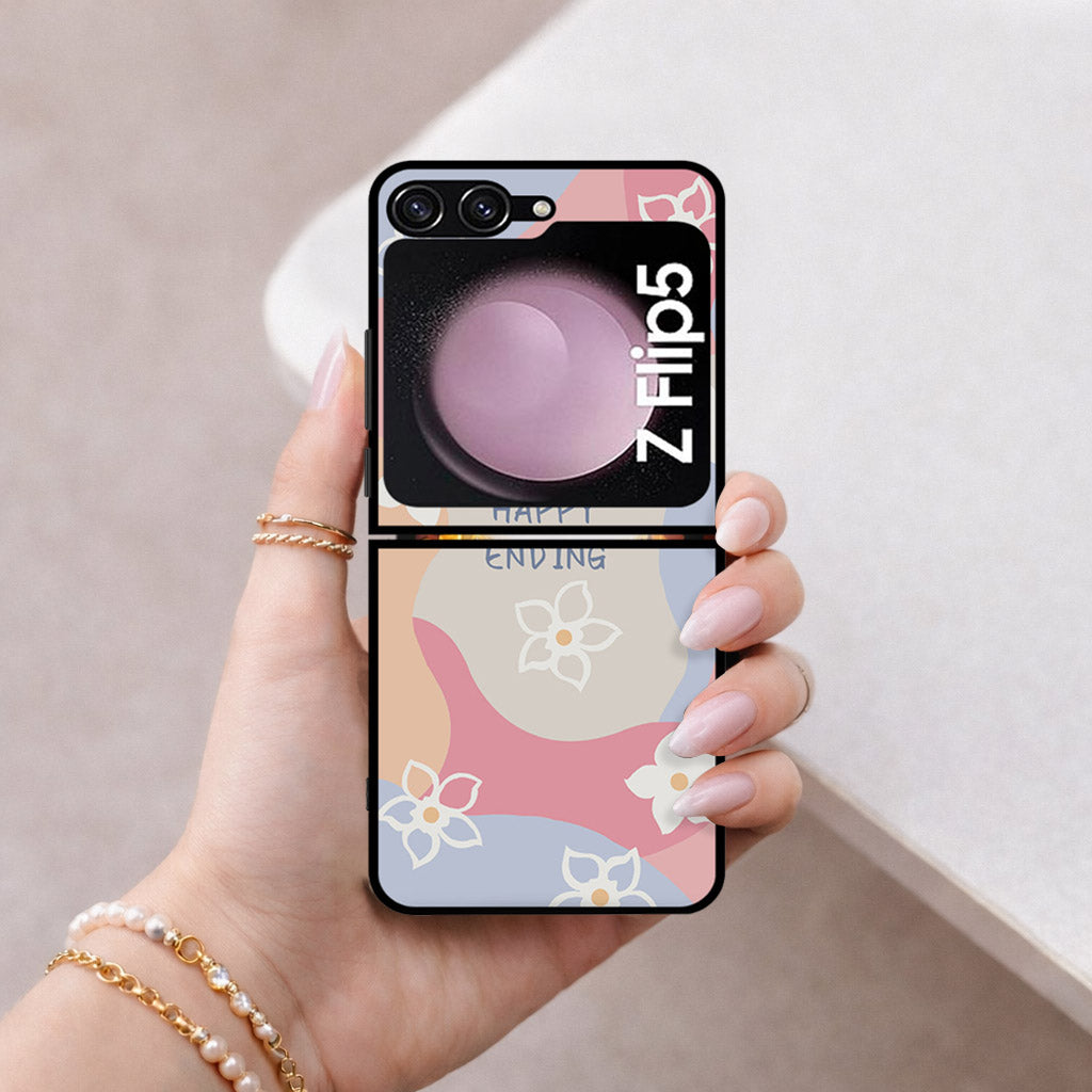 Samsung Galaxy Z Flip 6 Cover - Happy Series - HQ Premium Shine Durable Shatterproof Case