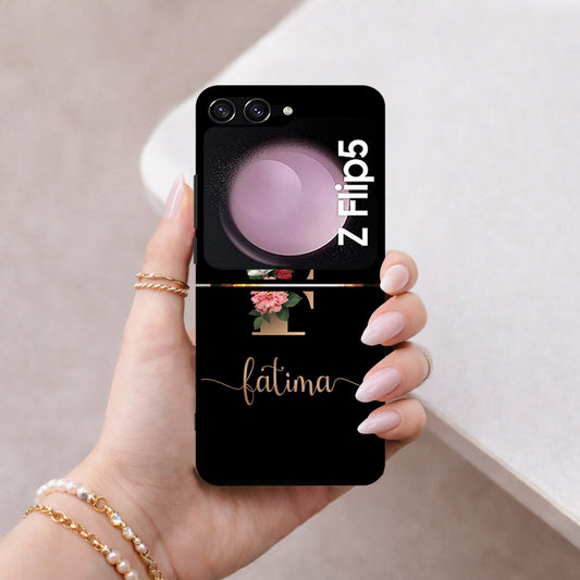 Samsung Galaxy Z Flip 7 FE Cover - Personalized Alphabet Series - HQ Premium Shine Durable Shatterproof Case