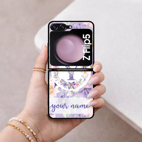 Samsung Galaxy Z Flip 6 Cover - Personalized Alphabet Series - HQ Premium Shine Durable Shatterproof Case