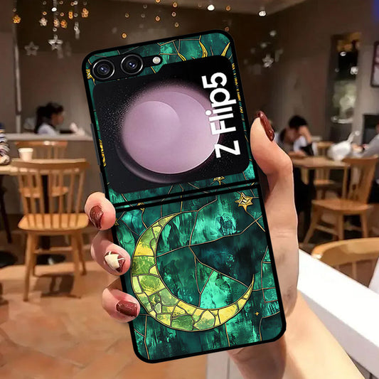 Samsung Galaxy Z Flip 7 FE Cover - Celestial Starry Universe Series - HQ Premium Shine Durable Shatterproof Case