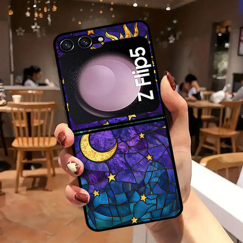 Samsung Galaxy Z Flip 6 Cover - Celestial Starry Universe Series - HQ Premium Shine Durable Shatterproof Case