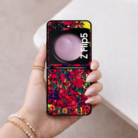 Samsung Galaxy Z Flip 7 FE Cover - Floral Series - HQ Premium Shine Durable Shatterproof Case