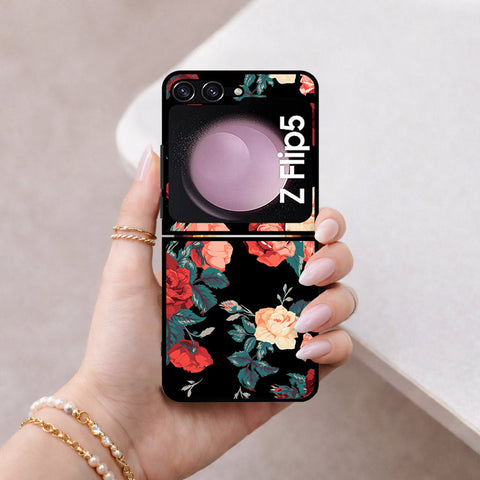 Samsung Galaxy Z Flip 7 FE Cover - Floral Series 2 - HQ Premium Shine Durable Shatterproof Case