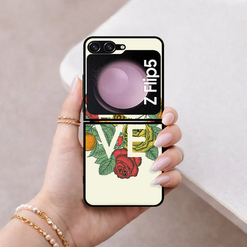 Samsung Galaxy Z Flip 7 FE Cover - Floral Series 2 - HQ Premium Shine Durable Shatterproof Case