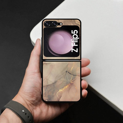 Samsung Galaxy Z Flip 6 Cover - Mystic Marble Series - HQ Premium Shine Durable Shatterproof Case