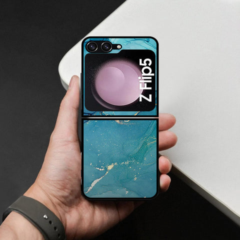 Samsung Galaxy Z Flip 6 Cover - Mystic Marble Series - HQ Premium Shine Durable Shatterproof Case