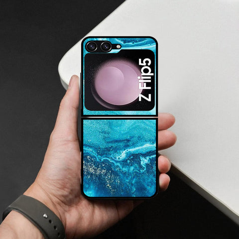 Samsung Galaxy Z Flip 6 Cover - Mystic Marble Series - HQ Premium Shine Durable Shatterproof Case