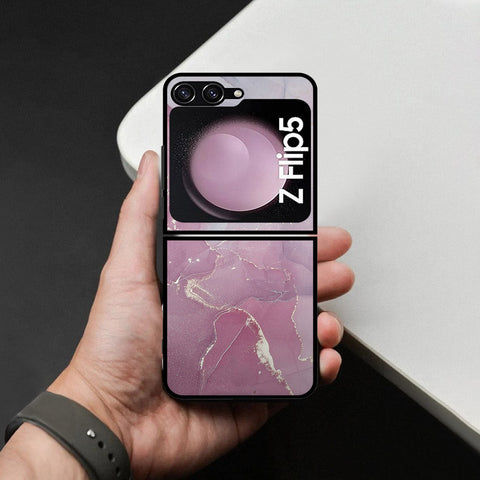 Samsung Galaxy Z Flip 6 Cover - Mystic Marble Series - HQ Premium Shine Durable Shatterproof Case