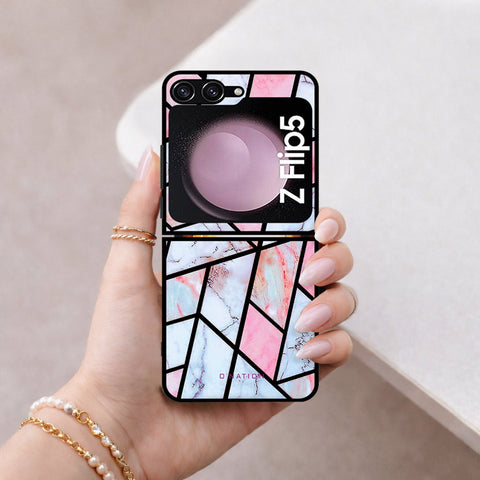 Samsung Galaxy Z Flip 7 FE Cover - O'Nation Shades of Marble Series - HQ Premium Shine Durable Shatterproof Case
