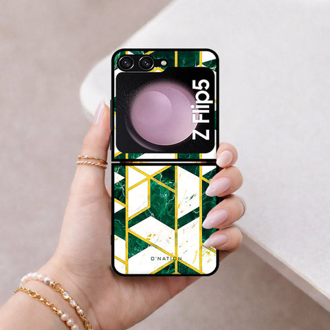 Samsung Galaxy Z Flip 7 FE Cover - O'Nation Shades of Marble Series - HQ Premium Shine Durable Shatterproof Case