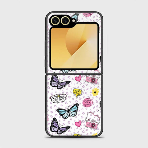 Samsung Galaxy Z Flip 6 Cover - Vanilla Dream Series - HQ Premium Shine Durable Shatterproof Case