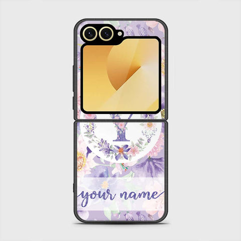 Samsung Galaxy Z Flip 6 Cover - Personalized Alphabet Series - HQ Premium Shine Durable Shatterproof Case