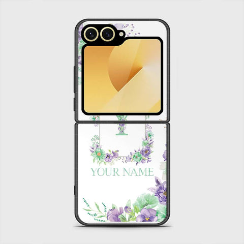 Samsung Galaxy Z Flip 6 Cover - Personalized Alphabet Series - HQ Premium Shine Durable Shatterproof Case