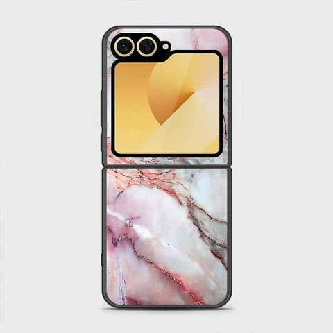Samsung Galaxy Z Flip 6 Cover - Colorful Marble Series - HQ Premium Shine Durable Shatterproof Case