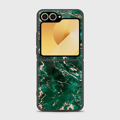 Samsung Galaxy Z Flip 6 Cover - Colorful Marble Series - HQ Premium Shine Durable Shatterproof Case