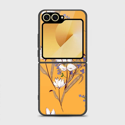 Samsung Galaxy Z Flip 6 Cover - Floral Series - HQ Premium Shine Durable Shatterproof Case