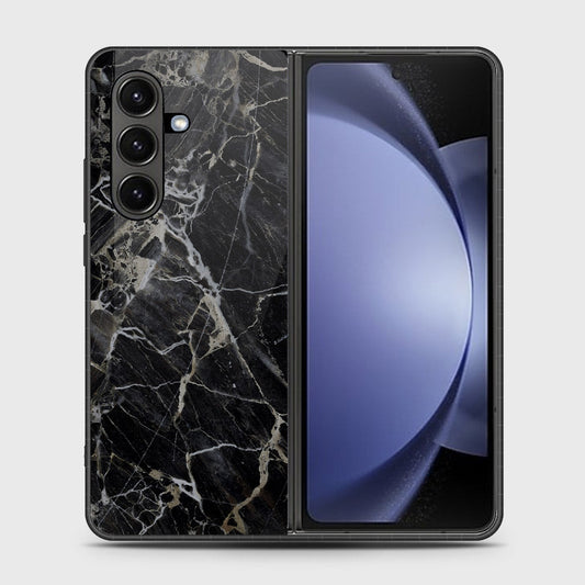 Samsung Galaxy Z Fold 7 - Black Marble Series - HQ Premium Shine Durable Shatterproof Case