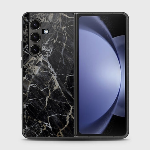 Samsung Galaxy Z Fold 7 - Black Marble Series - HQ Premium Shine Durable Shatterproof Case