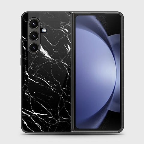 Samsung Galaxy Z Fold 7 - Black Marble Series - HQ Premium Shine Durable Shatterproof Case