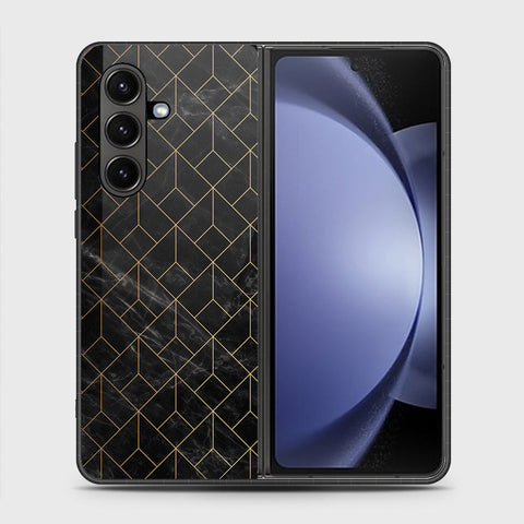 Samsung Galaxy Z Fold 7 - Black Marble Series - HQ Premium Shine Durable Shatterproof Case