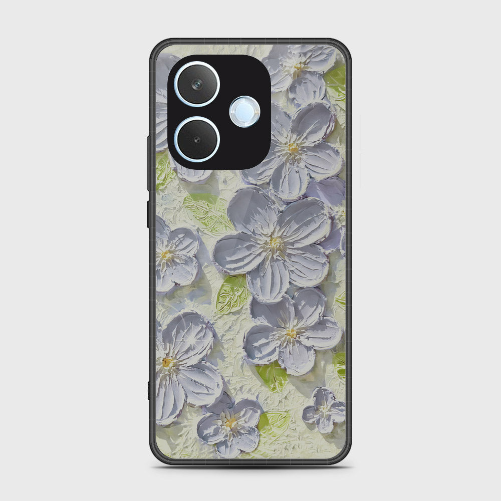 Oppo A5 Pro 4G - Floral Series - Design 12 - Grey & Green - HQ Premium Shine Durable Shatterproof Case