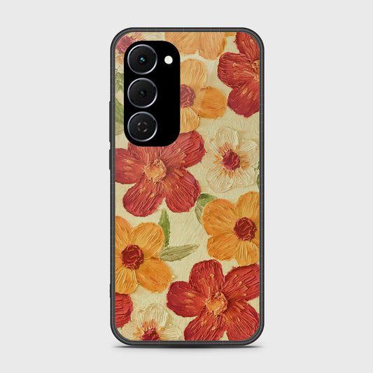 Tecno Spark 40 Pro Plus Cover - Floral Series - Design 6 - Red & Orange - HQ Ultra Shine Premium Infinity Glass Soft Silicon Borders Case