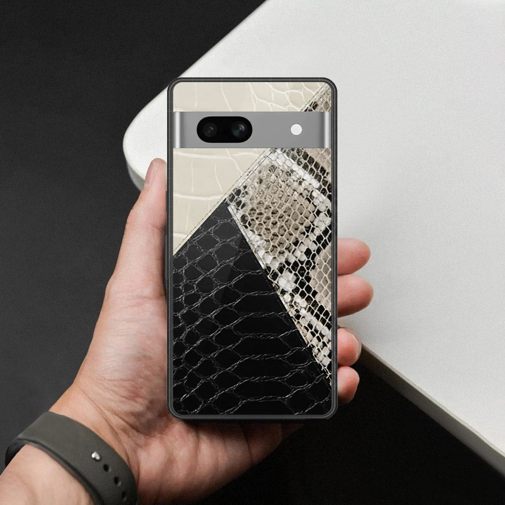 Google Pixel 7a Cover - Printed Skins Series - HQ Ultra Shine Premium Infinity Glass Soft Silicon Borders Case