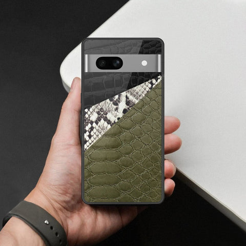 Google Pixel 7a Cover - Printed Skins Series - HQ Ultra Shine Premium Infinity Glass Soft Silicon Borders Case