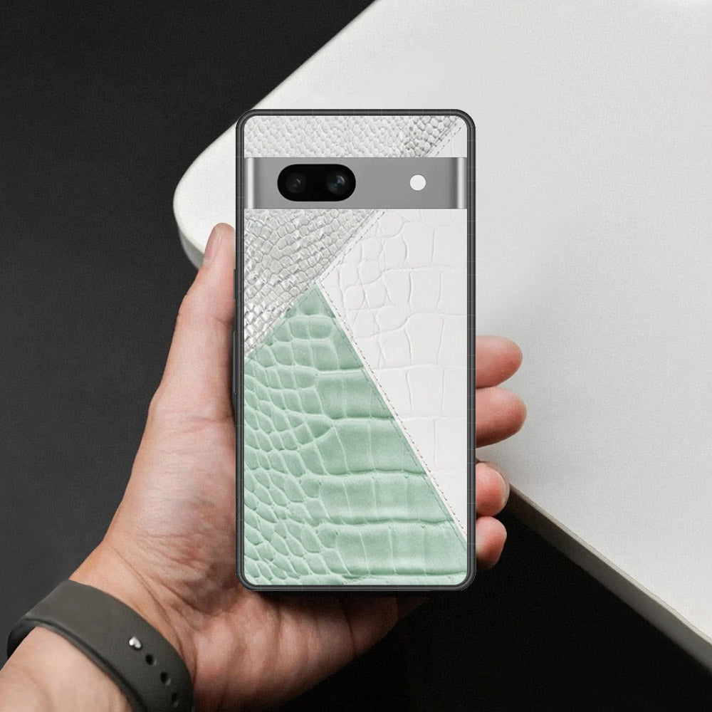 Google Pixel 7a Cover - Printed Skins Series - HQ Ultra Shine Premium Infinity Glass Soft Silicon Borders Case (Fast Delivery)