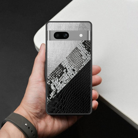 Google Pixel 7a Cover - Printed Skins Series - HQ Ultra Shine Premium Infinity Glass Soft Silicon Borders Case
