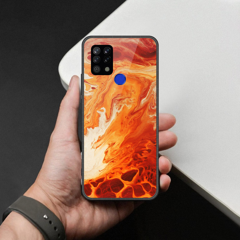 Tecno Pova LD7 Cover - Mystic Marble Series - HQ Premium Shine Durable Shatterproof Case