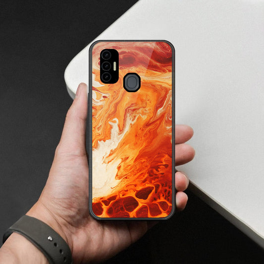 Tecno Spark 7T Cover - Mystic Marble Series - HQ Premium Shine Durable Shatterproof Case