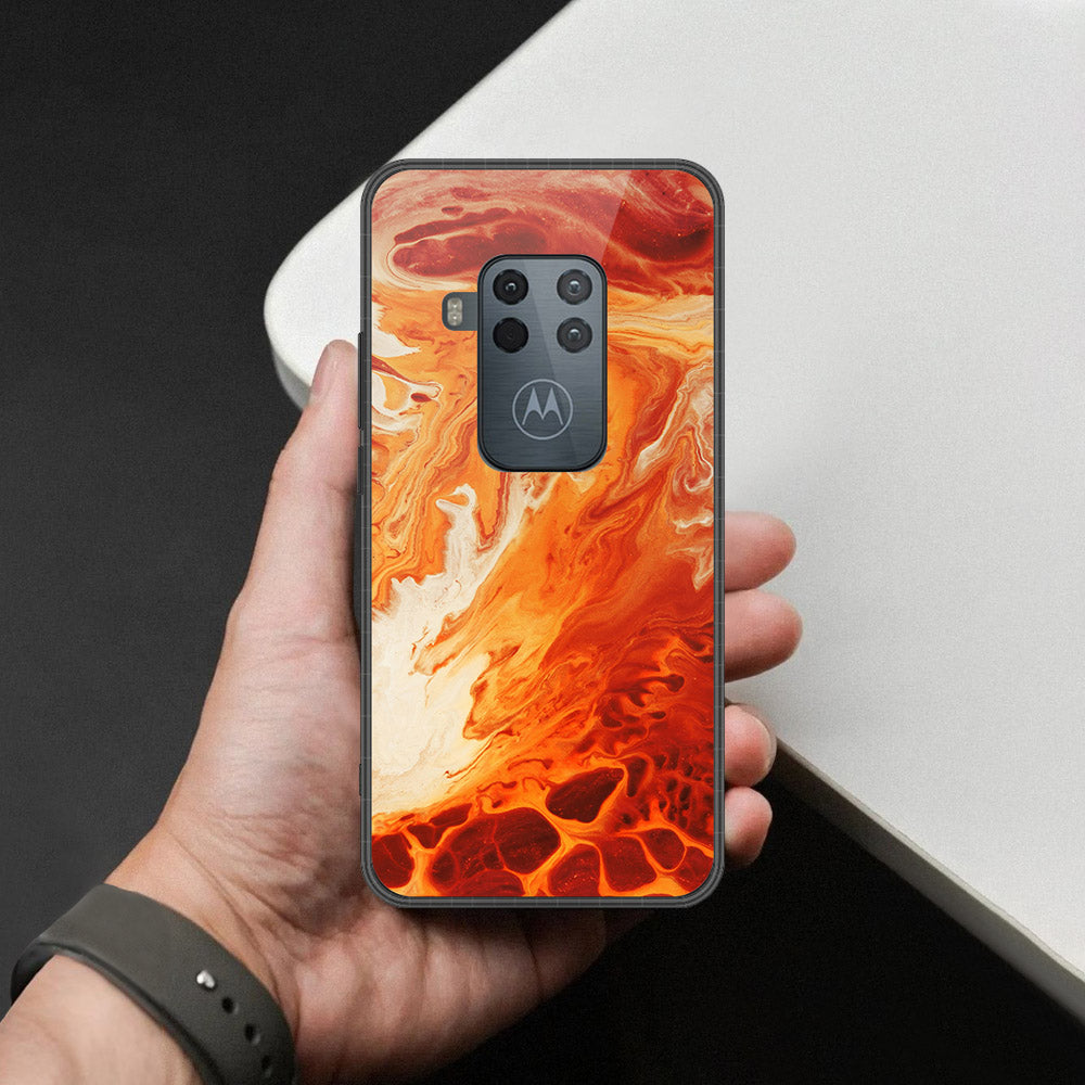 Motorola One Zoom Cover - Mystic Marble Series - HQ Premium Shine Durable Shatterproof Case