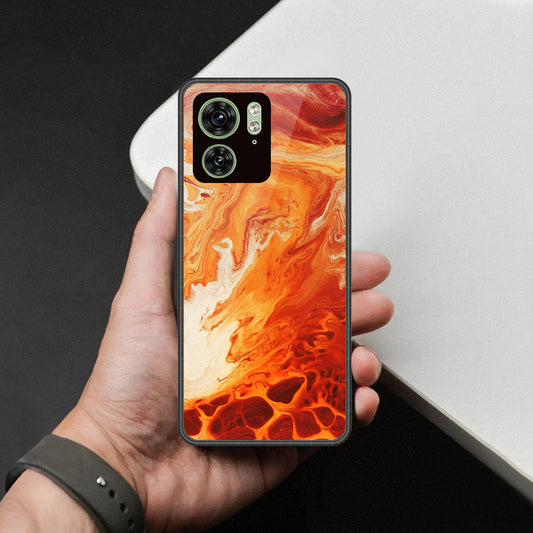 Motorola Edge 40 Cover - Mystic Marble Series - HQ Premium Shine Durable Shatterproof Case