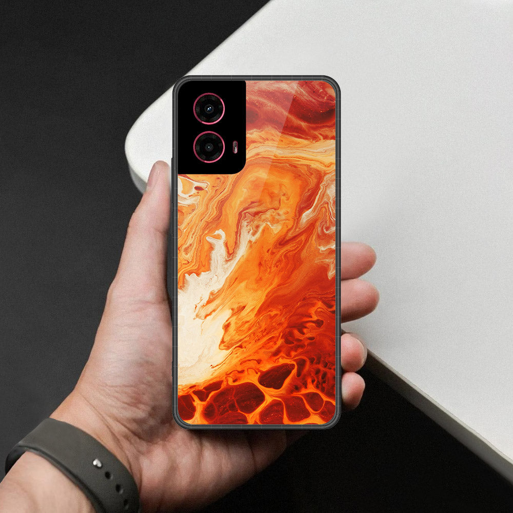 Motorola Moto G45 Cover - Mystic Marble Series - HQ Premium Shine Durable Shatterproof Case