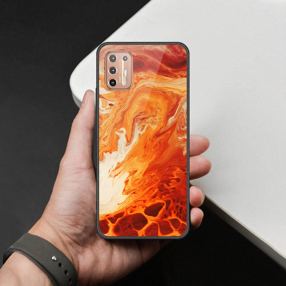 Motorola Moto G9 Plus Cover - Mystic Marble Series - HQ Premium Shine Durable Shatterproof Case